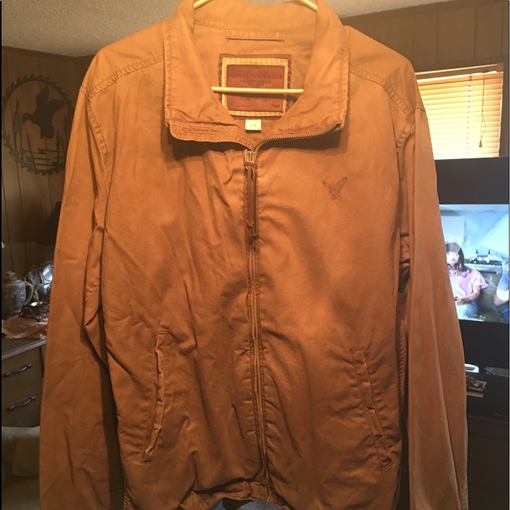 American Eagle Light Brown Wind Jacket size Large